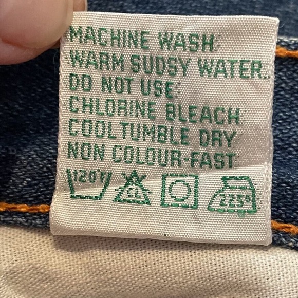 PS Gitano High-Waist Denim Jean Skirt Sz 15 Blue Vintage 1983 Knee Lengt… - Picture 8 of 9